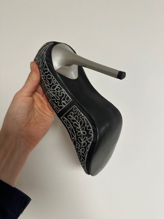 Buty Dune czarne na obcasie