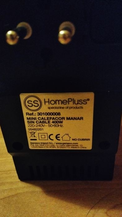 Mini aquecedor/ventilador