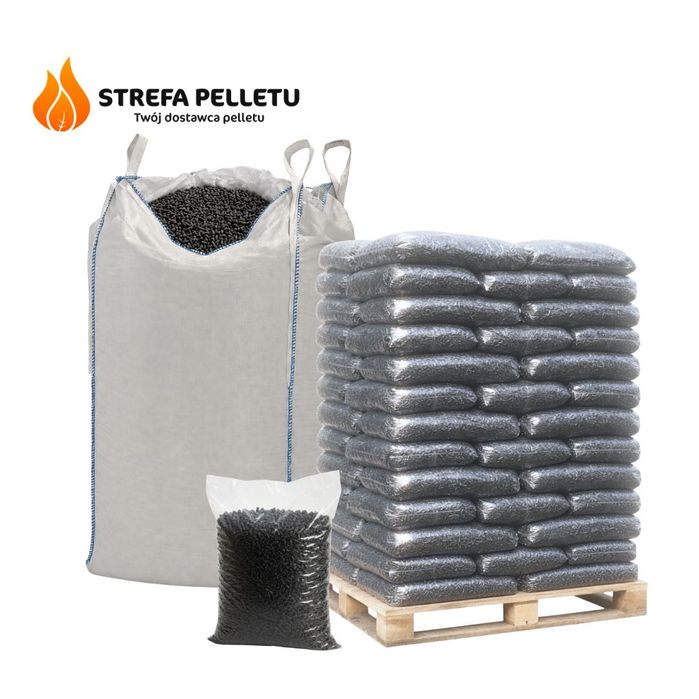 Pellet z łuski słonecznika 6 mm - BIG BAG lub PALETA