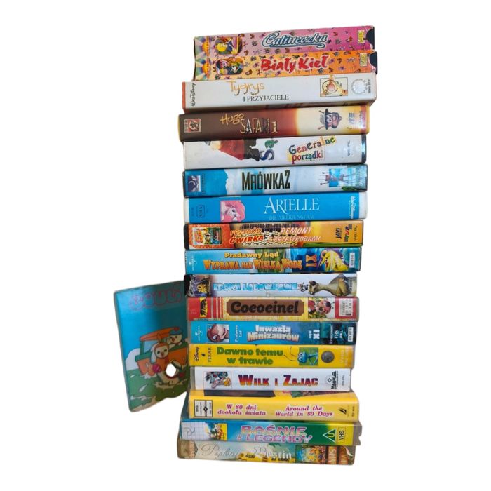 Kasety VHS video z bajkami - bajki filmy odtwarzacz