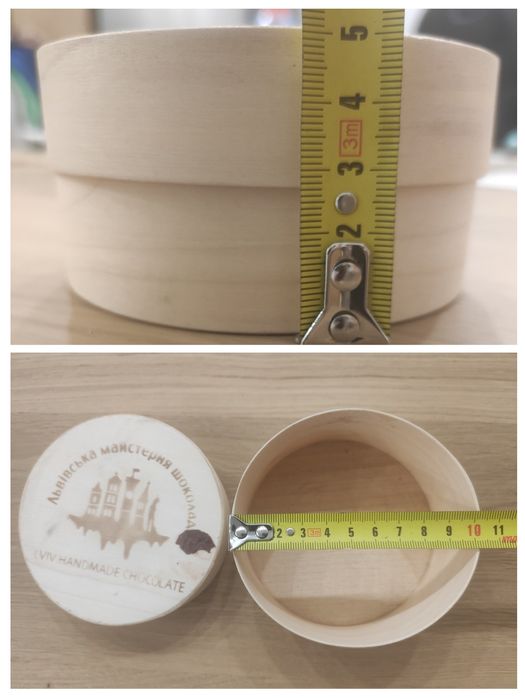 Коробка зі шпону 3 шт. для декорування / декупажу. За все 110 грн.