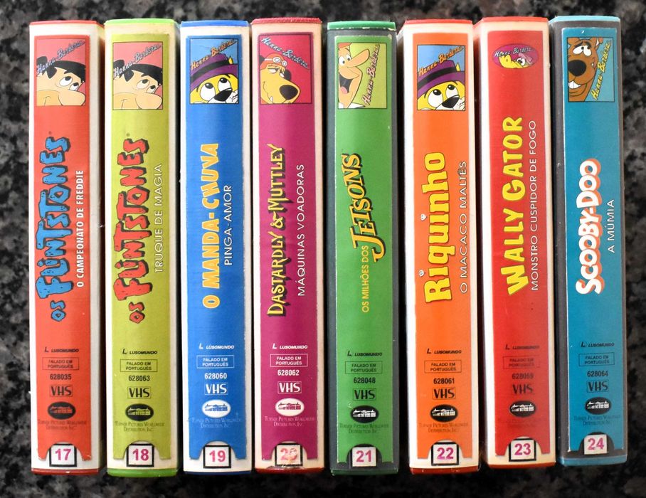 Hanna-barbera: A Pandilha Yabba-Dabba-Doo - Lote de 8 cassetes VHS