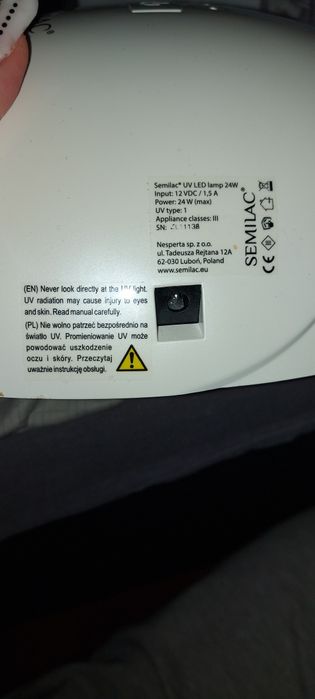 lampa UV Led semilac do paznokci