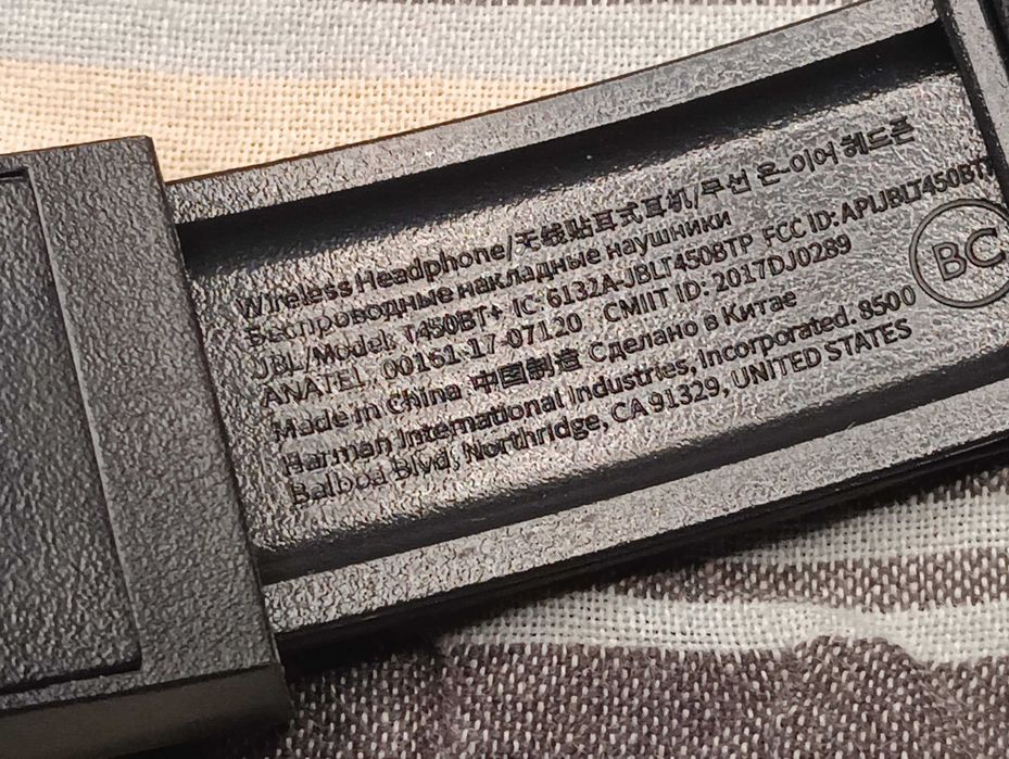 Наушники беспроводные Bluetooth JBL T450BTP