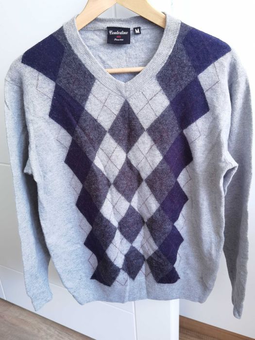 Sweter męski z kaszmirem M