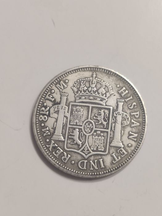 Moneta medal replika Carolus 3 1807 Hispan średnica 3,5 cm