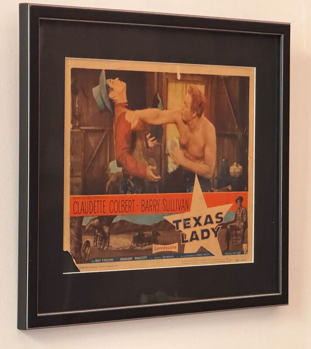 Kolekcjonerski plakat filmowy "Texas Lady" (1955)