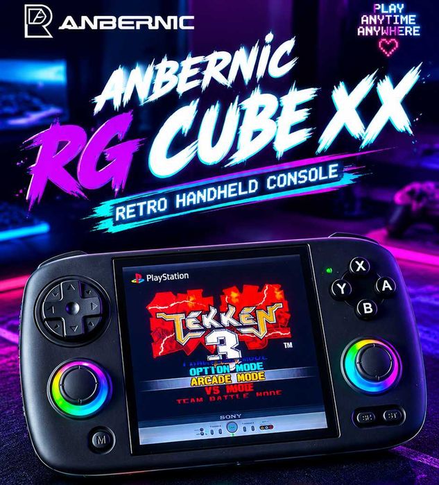 Anbernic RG CubeXX Retro konsola, emulator Game boy, Nintendo, PSP, R36S
