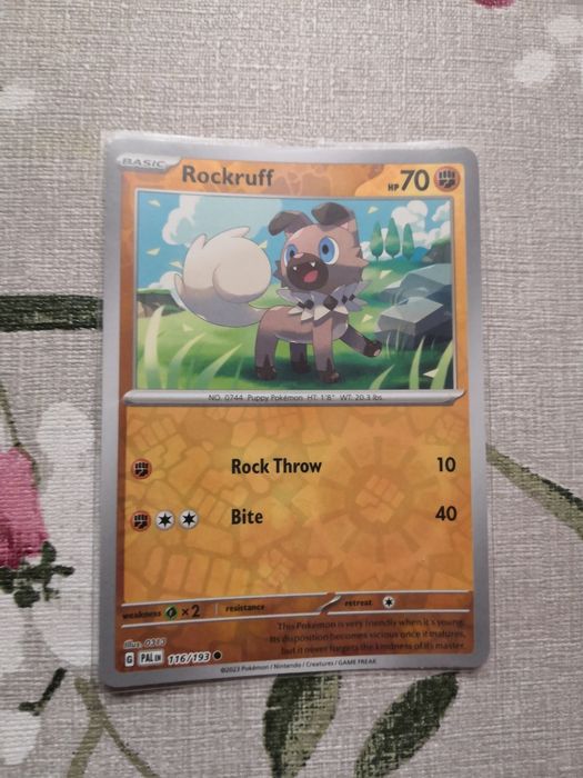 Rockruff 116/193 Reverse Holo Paldea Evolved