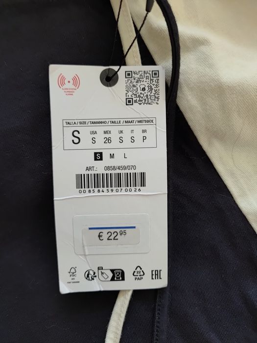 Nowe spodnie dwukolorowe zara rozmiar s