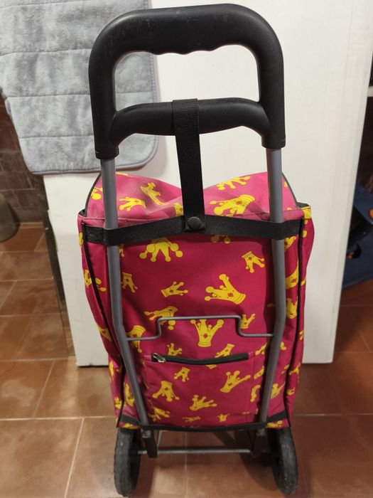 Carrinho de compras, trollley, com bolsos, resistente
