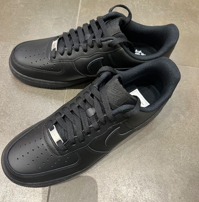 Nike air force 1 cale czarne  buty damskie 37 - PROMOCJA
