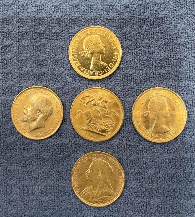 Meias Libra de ouro varios reinados