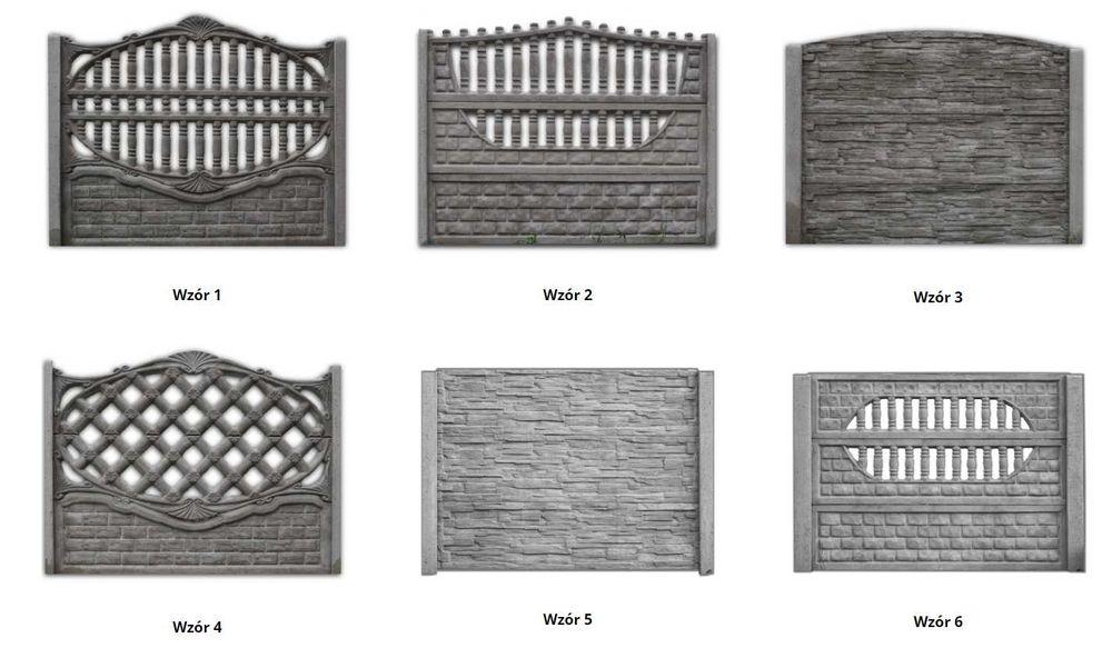 Ogrodzenia betonowe płot betonowy.