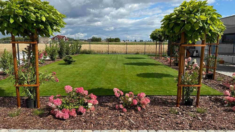 Zakładanie ogrodu, trawnika, nawodnienie, glebogryzarka separacyjna