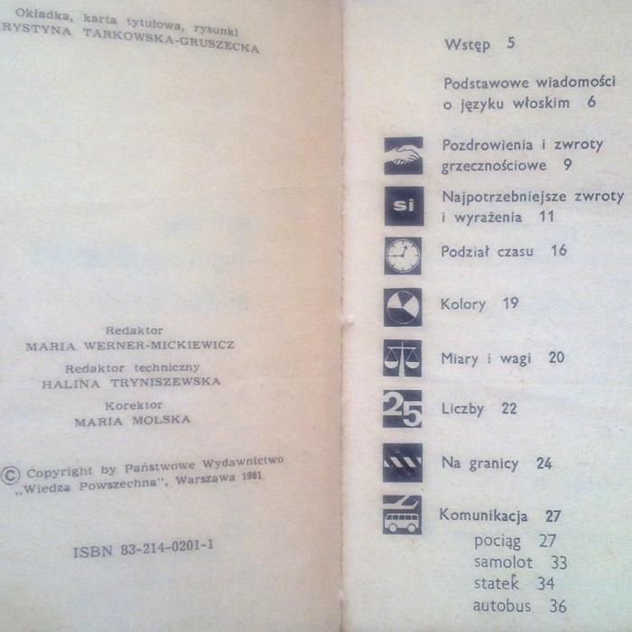 Mini rozmówki włoskie. Książka.