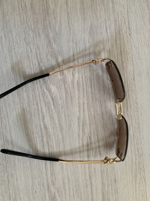 Damskie złote okulary przeciwsłoneczne