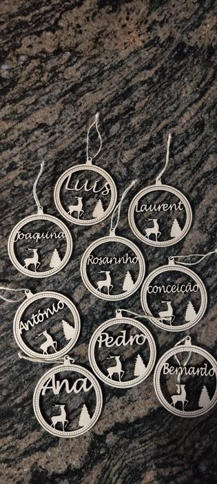Bolas de Natal com nome
