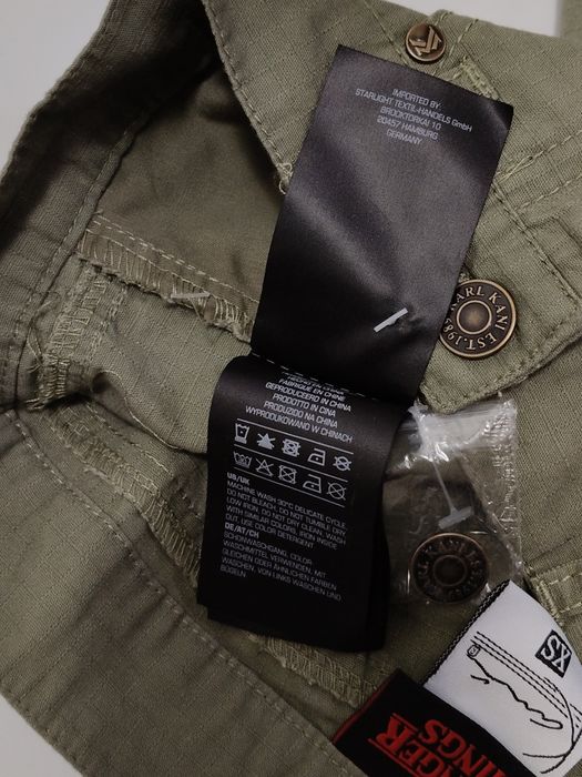 Karl Kani x Stranger Things szorty Cargo khaki/ limitowana edycja /nowe rozmiar XS