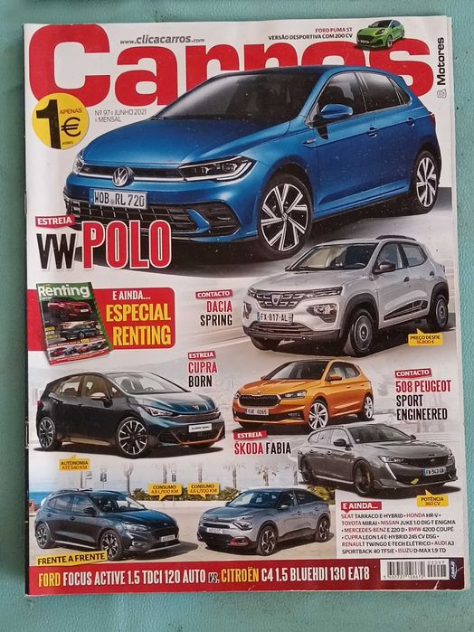 4 x revistas , carros