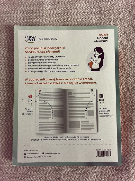 Ksiazka do jezyka  polskiego klasa 1 liceum/technikum