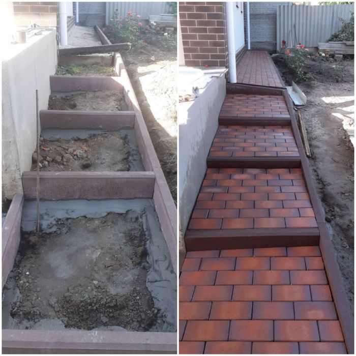 Тротуарная плитка!укладка