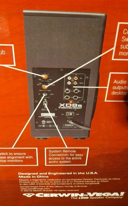 Subwoofer de Estudio XD8S