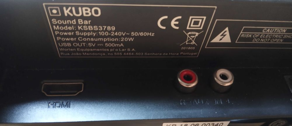 Vendo Soundbar com Subwoofer 40W