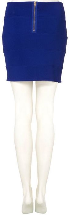 Granatowa spódnica bandażowa TopShop Bodycon Zip Zamek 36 38