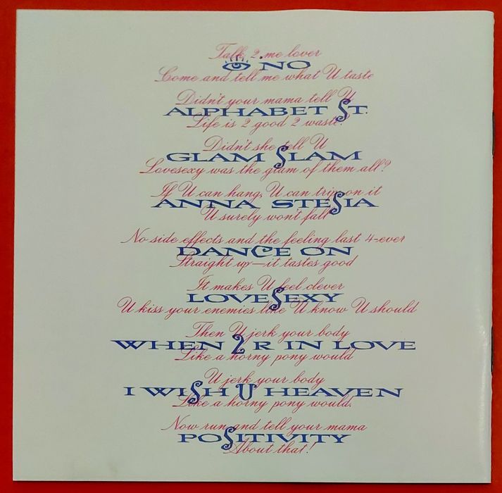 CD - Lovesexy -  PRINCE