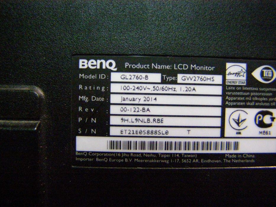 Benq GL2760-B---розбiр розбитого