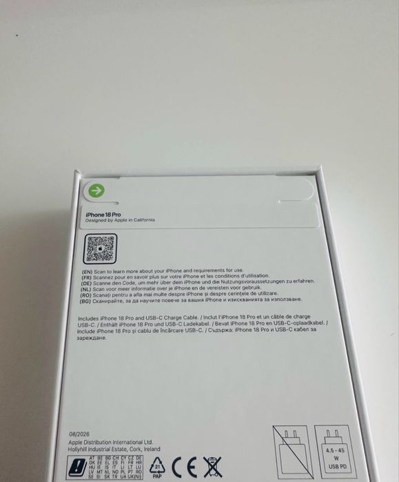 Iphone 18 Pro/256Gb Glacier