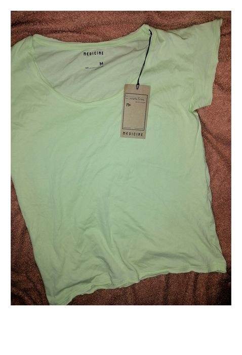 MEDiCiNE bluzka koszulka t-shirt Z surowymi brzegami 100% BAWEŁNA nowa