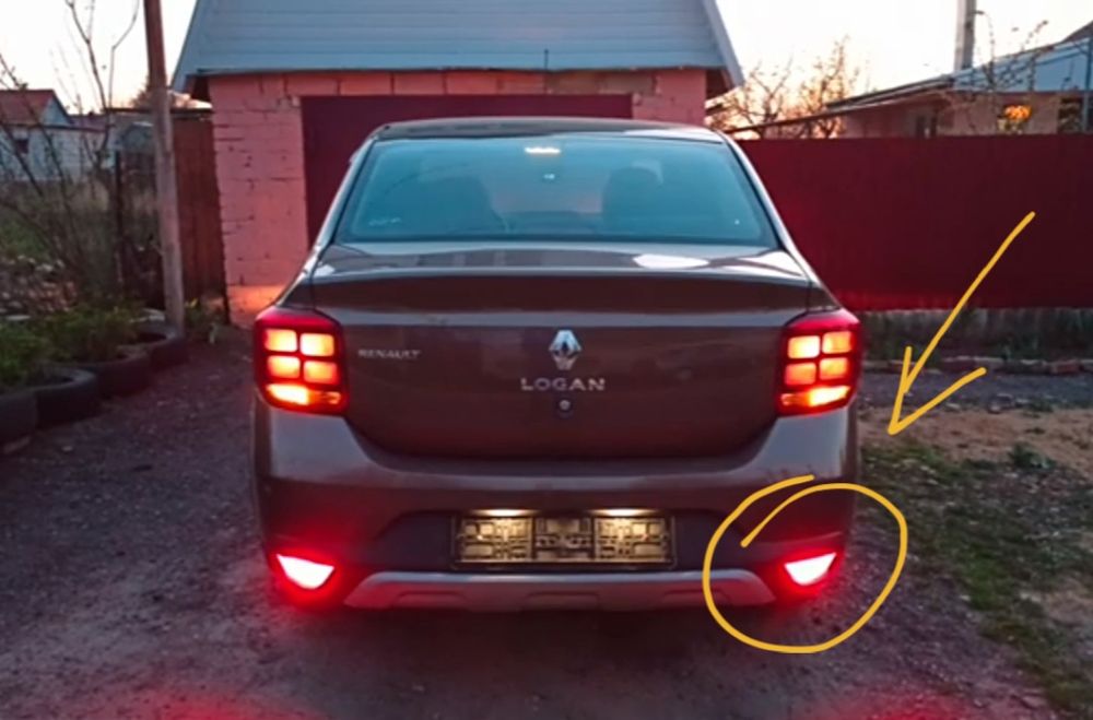 Туманка Renault задняя правая (original) ручная работа!