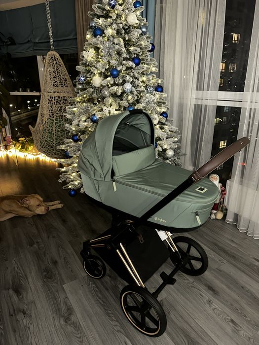 Cybex Priam 4.0 коляска 2 в 1 Leaf Green шасі Rose Gold