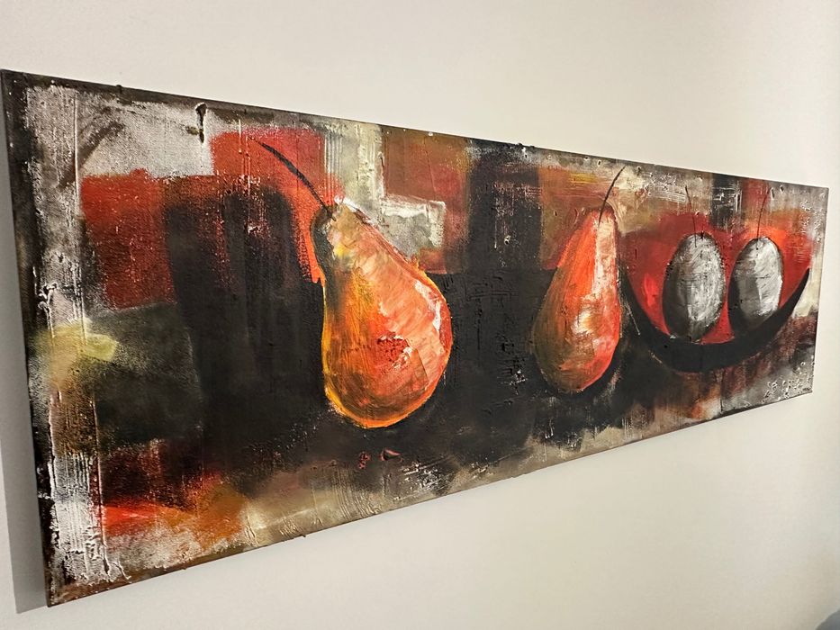 Quadro decorativo pintado a mão