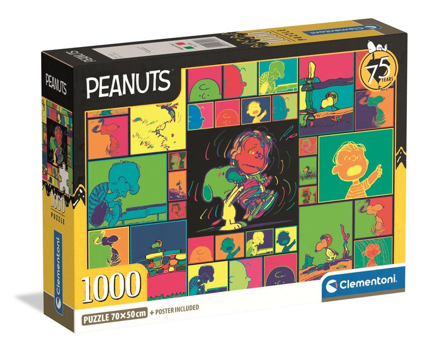 Puzzle 1000 Peanuts Compact 37069 Clementoni
