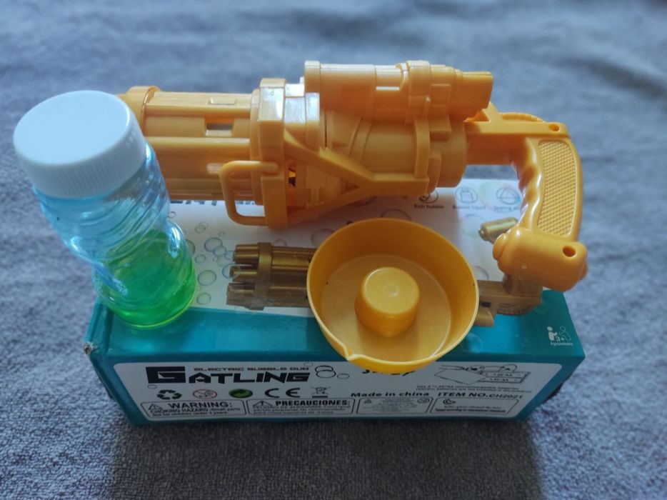 Дитячий автоматичний пістолет кулемет для мильних бульбашок Bubble Gun