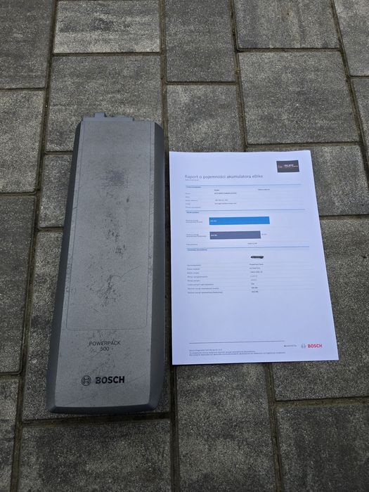 Bateria Akumulator BOSCH POWERPACK 500Wh na bagażnik 254 cykle 83% spr
