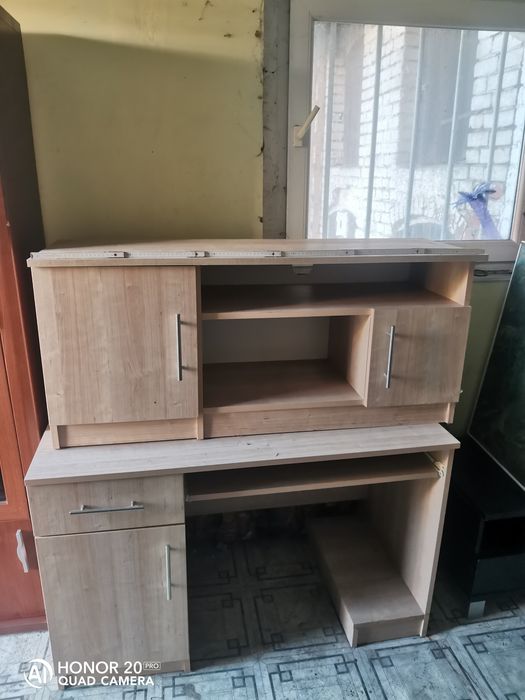 biurko sosnowe   szafka