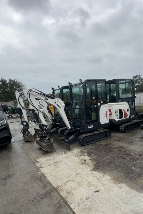 Minikoparka IGŁA2021r bobcat e19 e10 2 tony kubota wacker jcb takeuchi