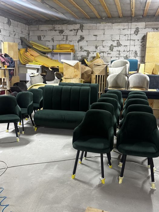 ВИРОБНИЦТВО мягких диванів та стільців велюр кожзам диваны стулья