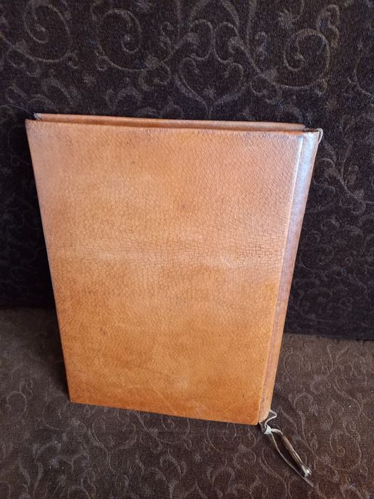 Retro aktówka z naturalnej skóry