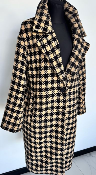 Piekny, w brazach jesienny, oversize , dobry sklad 40 42