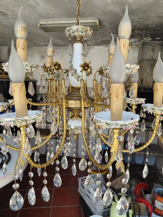 Candeeiro de sala em cristal