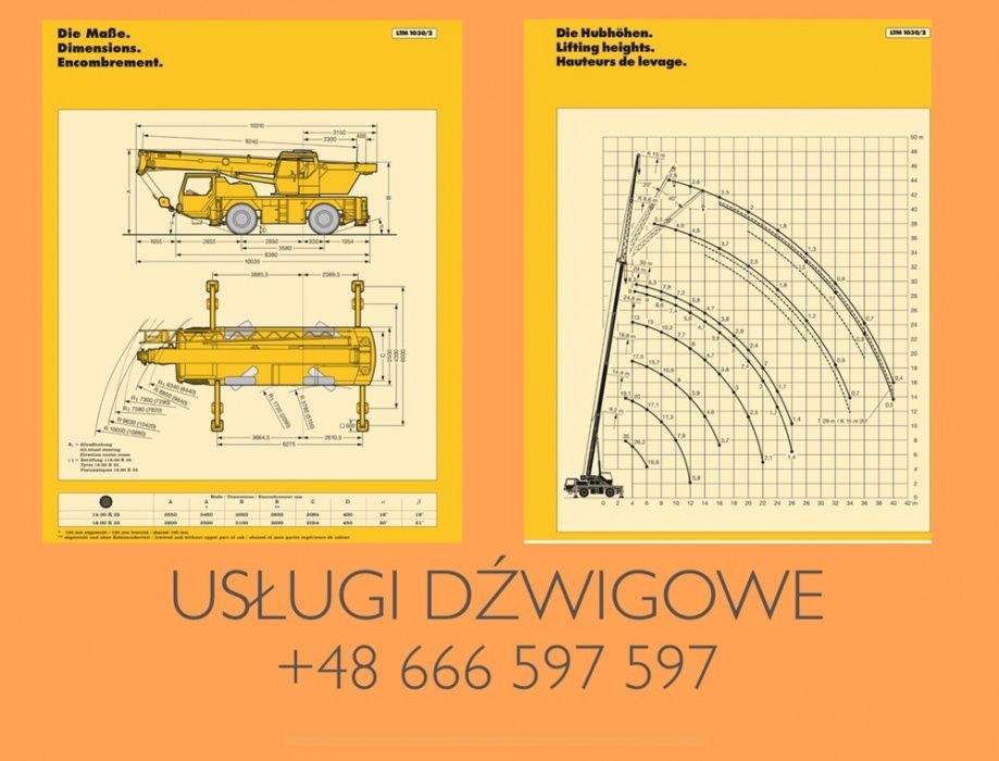 DŹWIG WYNAJEM 25-110 TON Polkowice-Lubin-Głogów