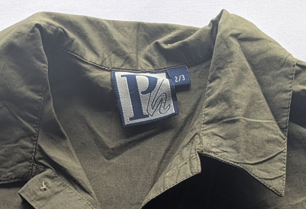 Koszula khaki krótki rękaw 2latka  92