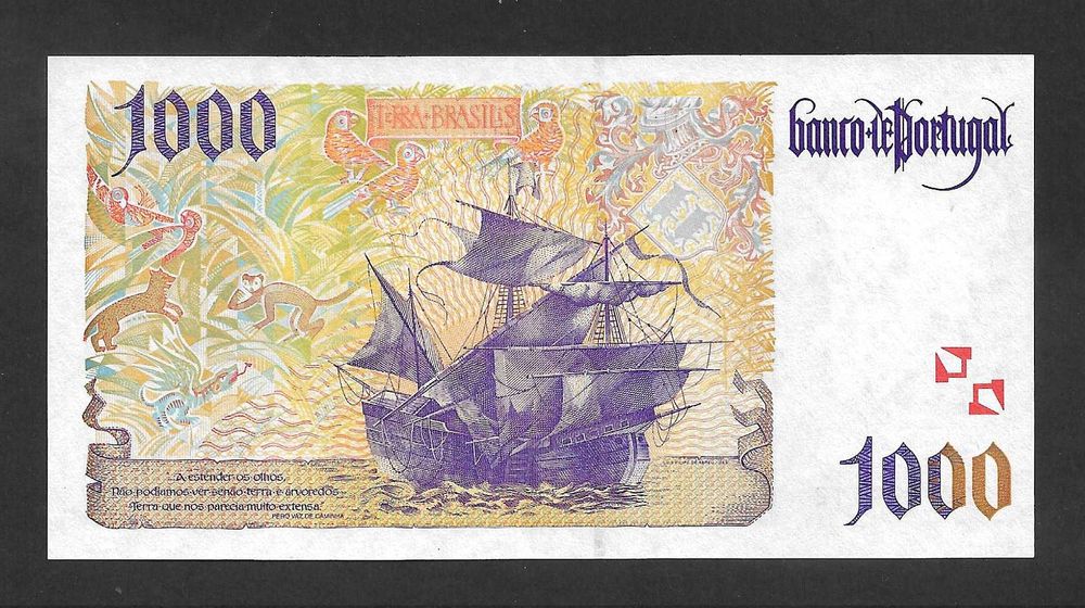 Nota de 1000 Escudos - Pedro A Cabral