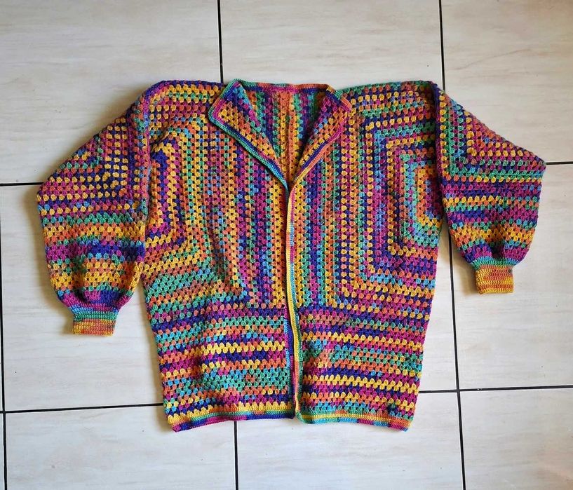 kardigan, sweter hexagon damski, rozm 30-40