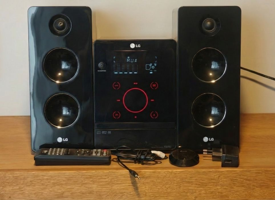 Wieża LG FA162 Micro Hi-Fi 160W + Bluetooth TP-Link | Sprawna | Pilot